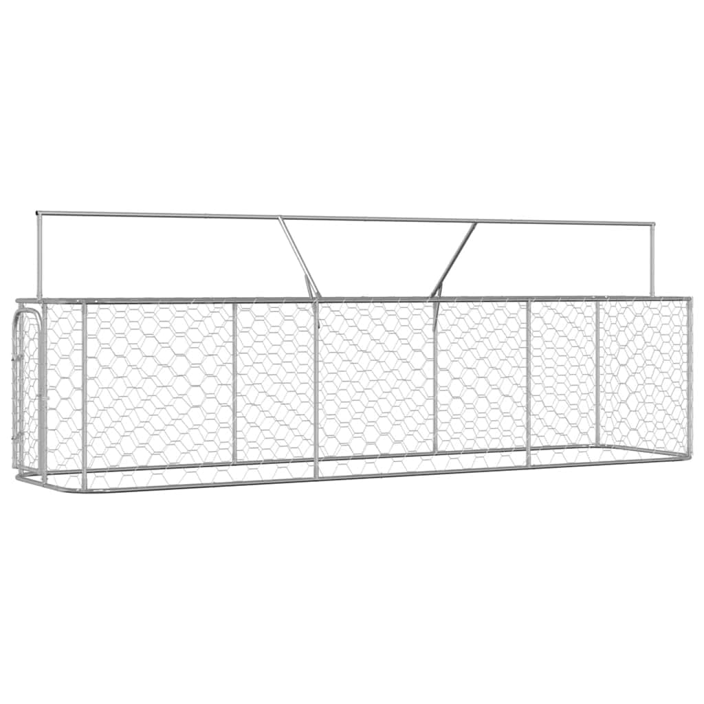 Foto 6 pulgar | Caseta Exterior Para Perros Vidaxl De Acero Galvanizado 157,5 X 39,4 X 59,1 Cm - Venta Internacional.