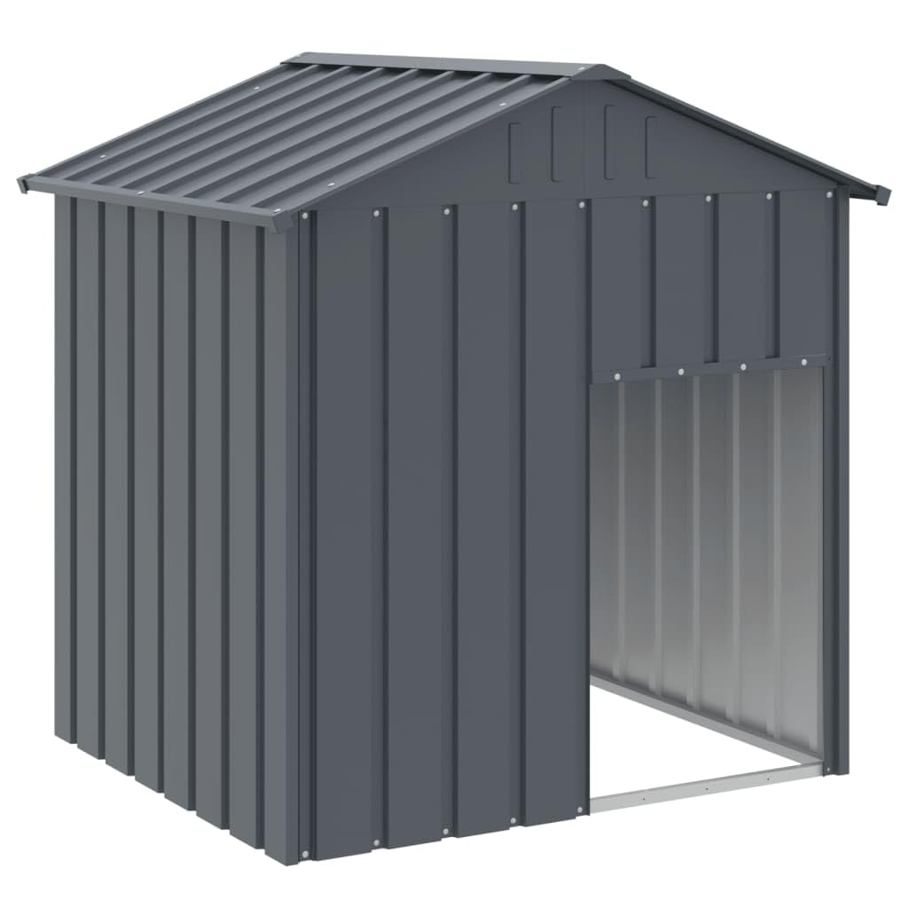 Foto 1 | Caseta Para Perros Vidaxl De Acero Galvanizado Con Techo Para Razas Pequeñas - Venta Internacional.