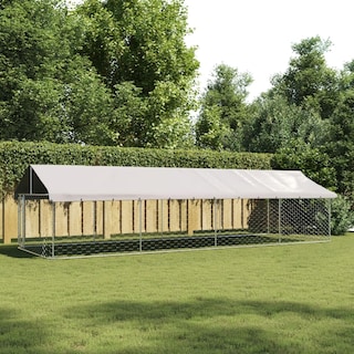 Foto 2 | Caseta Exterior Para Perros Vidaxl Con Techo 236,2 X 78,7 X 59,1 Cm - Venta Internacional.