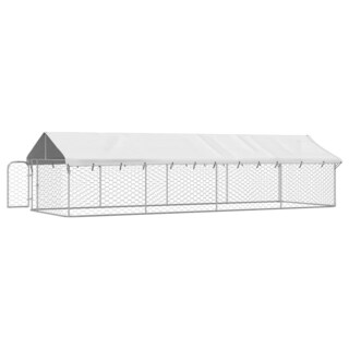 Foto 3 | Caseta Exterior Para Perros Vidaxl Con Techo 236,2 X 78,7 X 59,1 Cm - Venta Internacional.