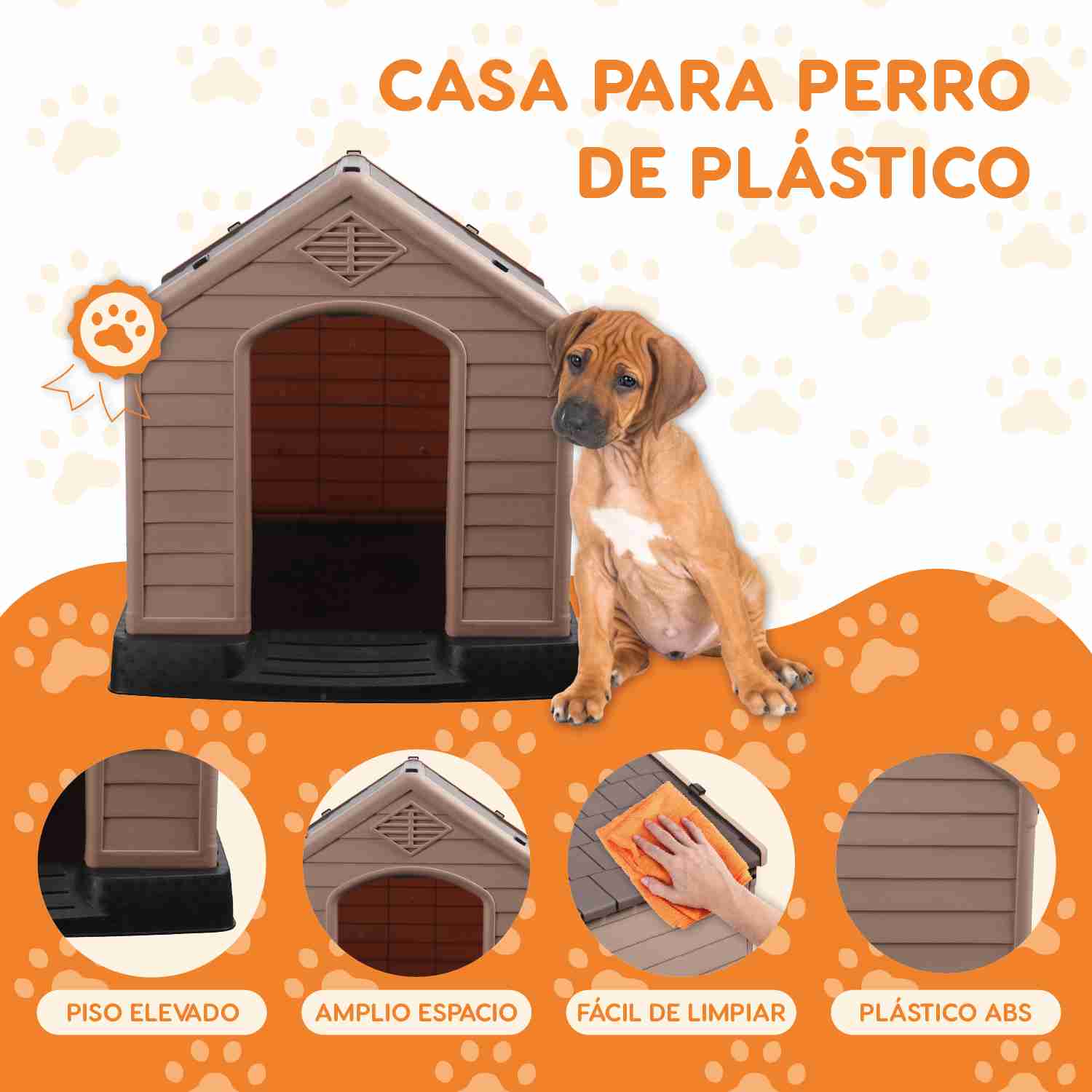 Foto 3 pulgar | Casa Para Perro Chica Polipets Berlin Color Café