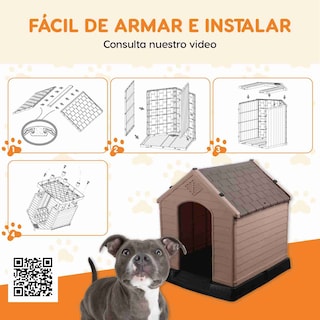 Foto 6 | Casa Para Perro Chica Polipets Berlin Color Café