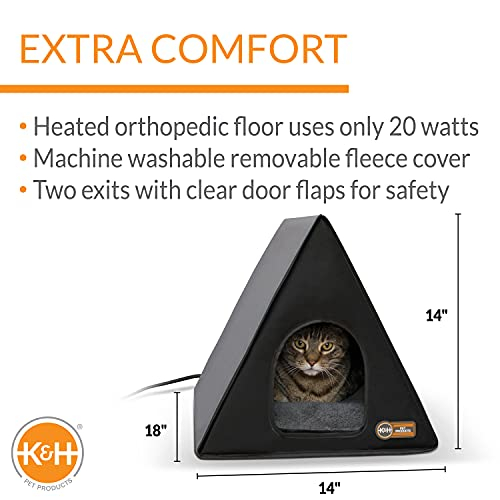 Foto 3 pulgar | Pet Shelter K&h Pet Products Con Marco En Forma De A Con Calefacción, Gris Y Negro, 20 W - Venta Internacional.