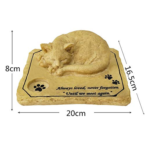 Foto 2 | Marcador Con Piedra Conmemorativa Para Mascotas Mildahjoy Jhp Para Gatos Al Aire Libre - Venta Internacional.