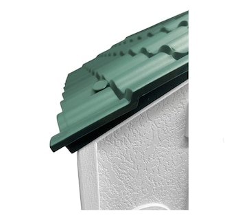 Foto 4 | Casa Belug Mascotas Con Puerta 75x63x65 Termica Teja Verde-blanco