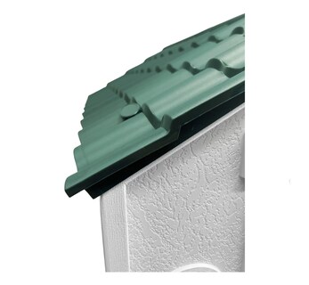Foto 4 | Casa Lab.g Mascotas Con Puerta 75x63x65 Termica Teja Verde-blanco