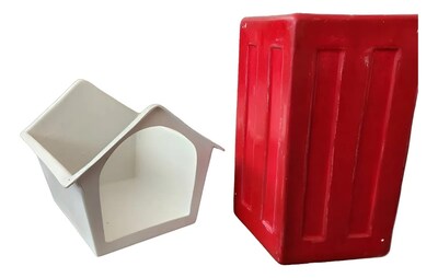 Foto 2 | Casa Chica Para Perros De Fibra De Vidrio 46 X 38 X 40