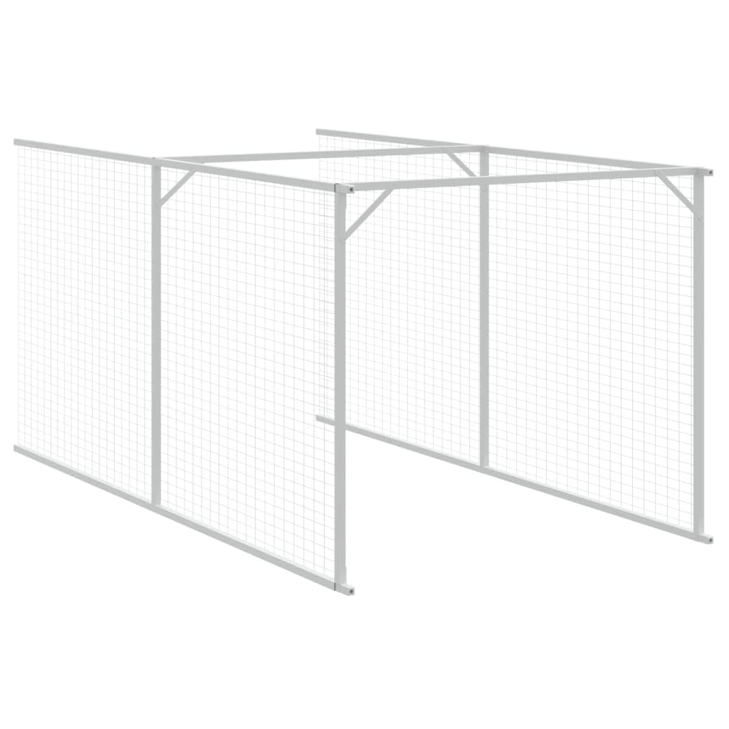 Foto 8 pulgar | Caseta Para Perros Vidaxl Con Techo Y Zona De Correr De Acero Galvanizado - Venta Internacional.