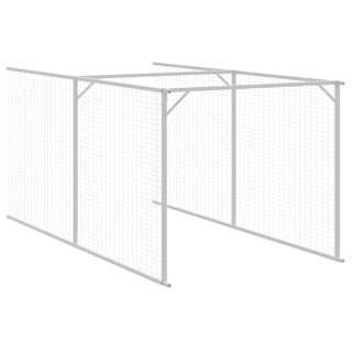 Foto 7 | Caseta Para Perros Vidaxl Con Techo Y Zona De Correr De Acero Galvanizado - Venta Internacional.