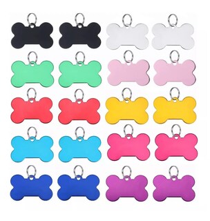 Foto 1 | Etiquetas Identificación 20 Pcs Colores Mixtos para Perro
