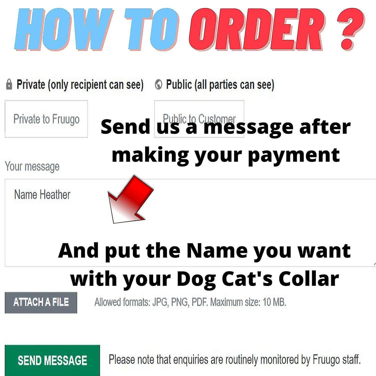 Foto 4 pulgar | Collar Con Nombre Grabado Personalizado Con Etiqueta De Identificación Para Perro Y Gato - Venta Internacional.
