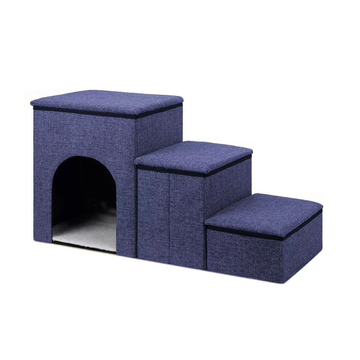 Escaleras 3 Escalones Eo Safe Imports Esi-14712 Azul para Mascotas