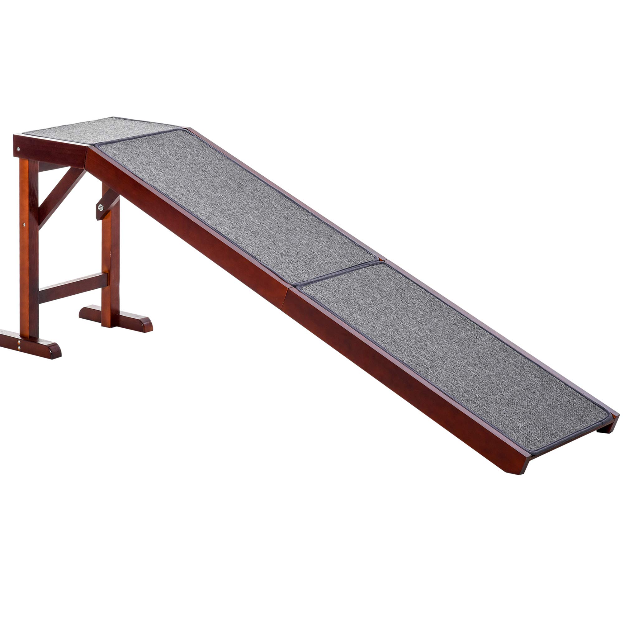 Rampa Para Cama Dog Ramp Pawhut, Superficie Antideslizante, Capacidad De 35 Kg - Venta Internacional.