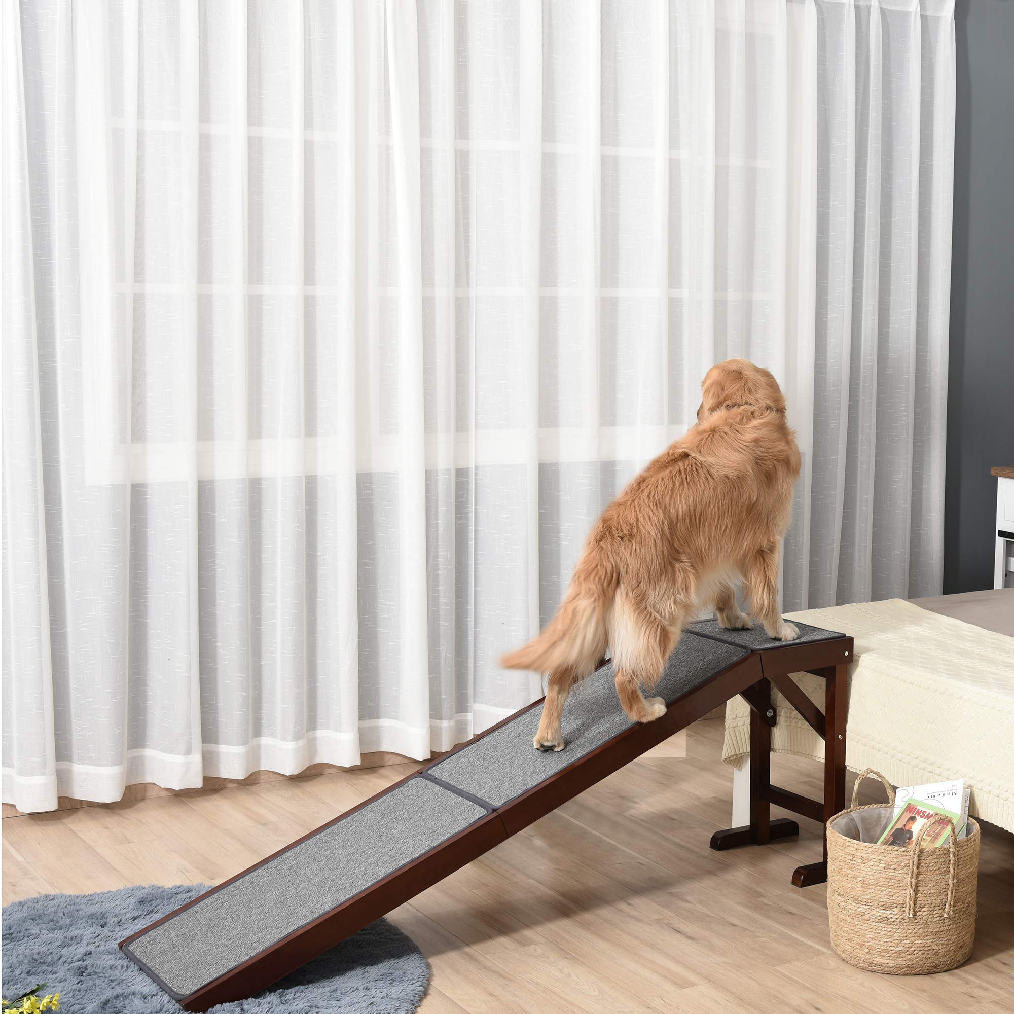 Foto 3 pulgar | Rampa Para Cama Dog Ramp Pawhut, Superficie Antideslizante, Capacidad De 35 Kg - Venta Internacional.