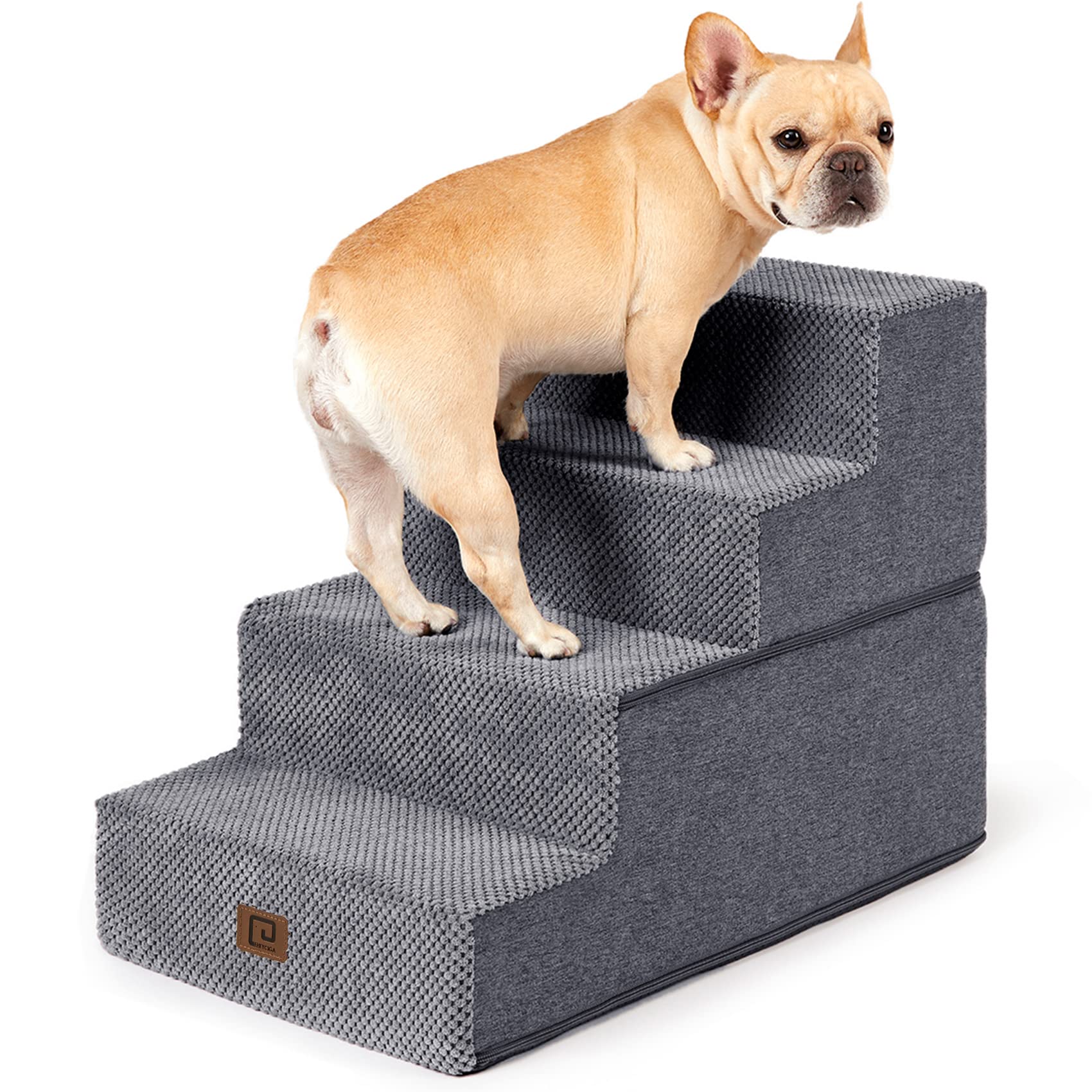 Foto 1 | Escalera Para Perros Eheyciga, 4 Peldaños, Para Cama Alta, 45 Cm, Antideslizante, Gris - Venta Internacional.