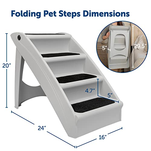 Foto 7 pulgar | Pet Steps Petsafe Cozyup - Escaleras Plegables Para Perros (68 Kg), Color Gris - Venta Internacional.