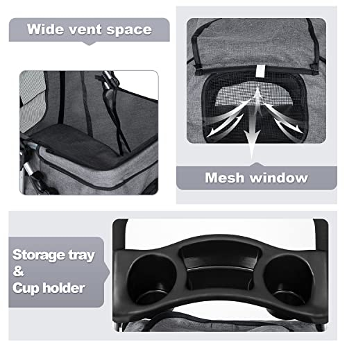 Foto 4 pulgar | Pet Stroller Bestpet Jogger Para Perros Y Gatos, Color Gris - Venta Internacional.
