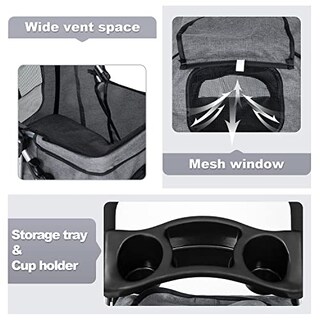 Foto 3 | Pet Stroller Bestpet Jogger Para Perros Y Gatos, Color Gris - Venta Internacional.