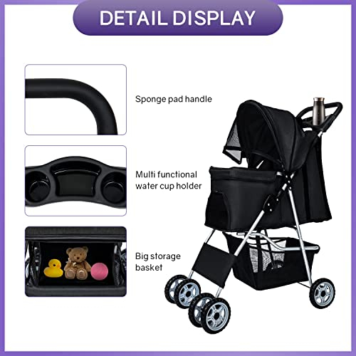 Foto 5 pulgar | Pet Stroller Bestpet Dog Cat Jogger Para Mascotas Medianas Y Pequeñas - Venta Internacional.
