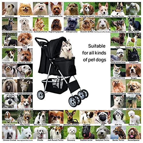 Foto 8 pulgar | Pet Stroller Bestpet Dog Cat Jogger Para Mascotas Medianas Y Pequeñas - Venta Internacional.
