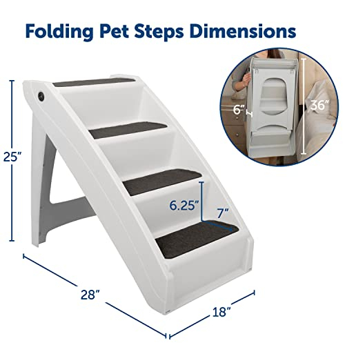 Foto 7 pulgar | Pet Stairs Petsafe Cozyup - Escaleras Plegables Para Perros (90 Kg), Color Gris - Venta Internacional.