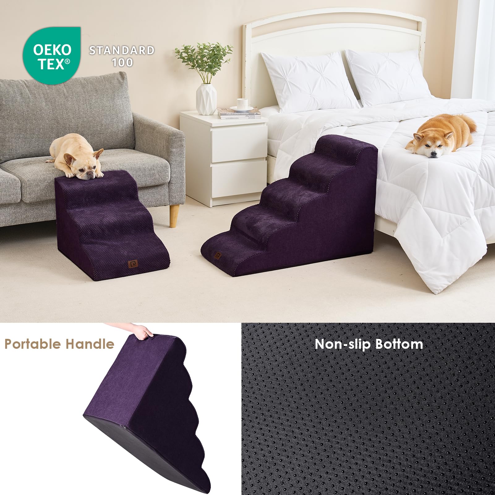 Foto 6 pulgar | Rampa Curva para Perros Eheyciga 3 Escalones - Venta Internacional