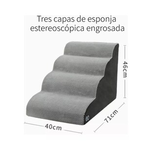 Foto 2 | Language Escaleras Para Mascotas, 4 Niveles Eo Safe Imports Esi-14710-1 Gris