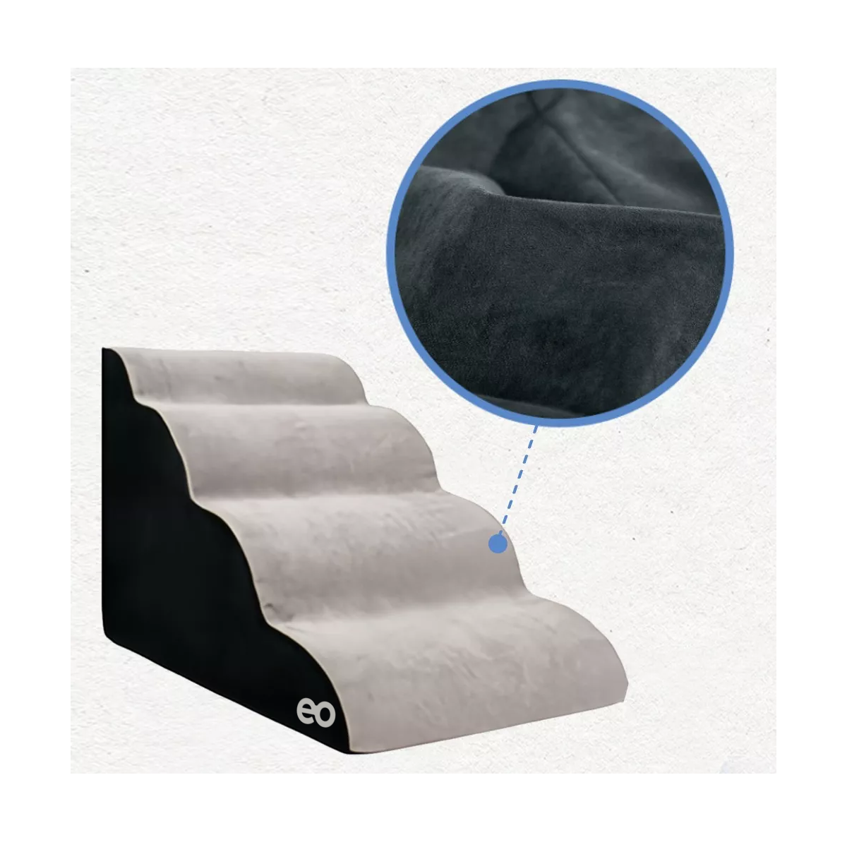 Foto 4 pulgar | Language Escaleras Para Mascotas, 4 Niveles Eo Safe Imports Esi-14710-1 Gris