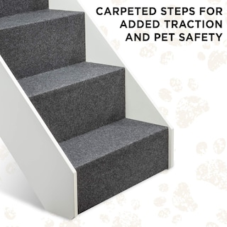 Foto 3 | Escaleras para Perros Arf Pets Wood 4 Niveles Ajuste de Altura- Venta Internacional