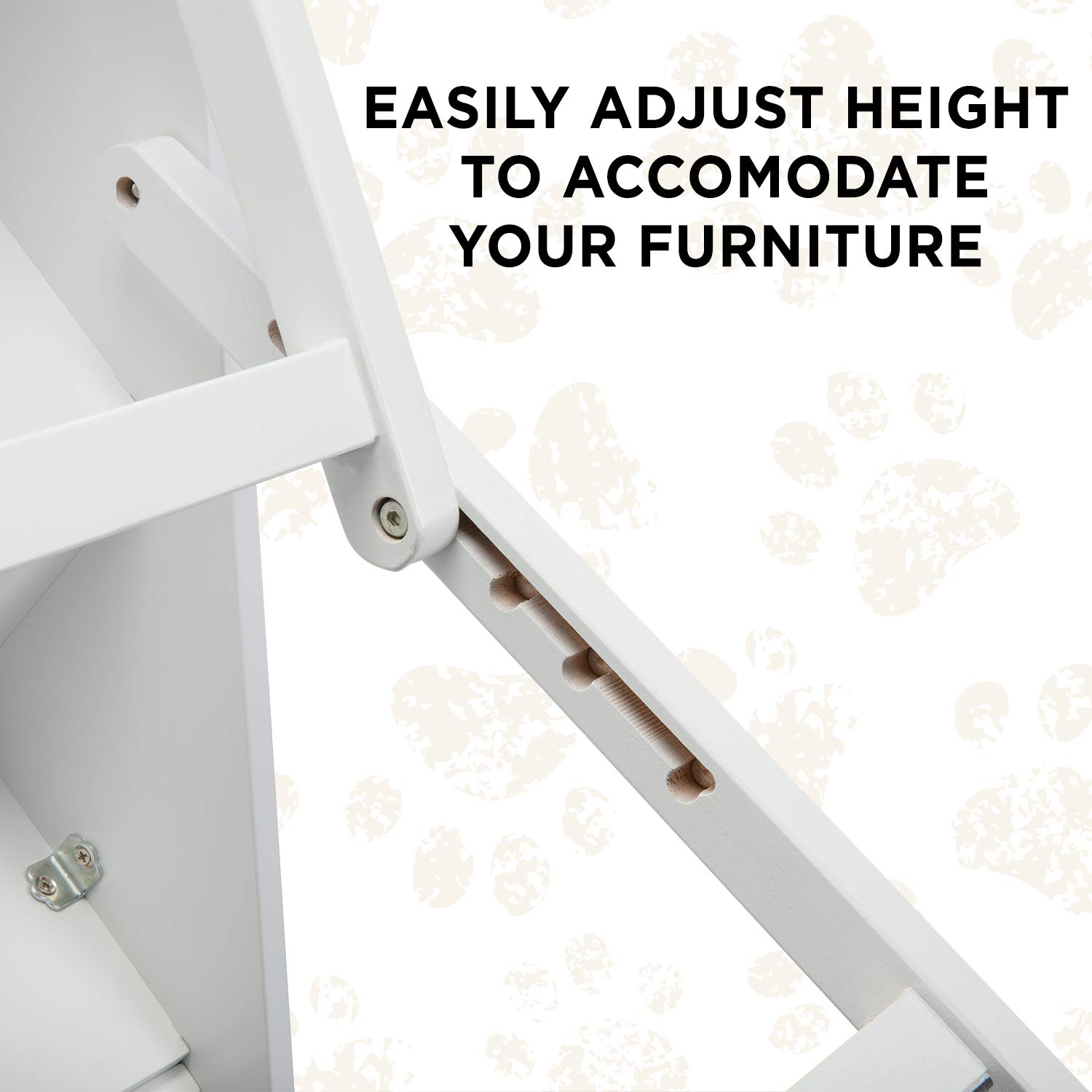 Foto 8 pulgar | Escaleras para Perros Arf Pets Wood 4 Niveles Ajuste de Altura- Venta Internacional