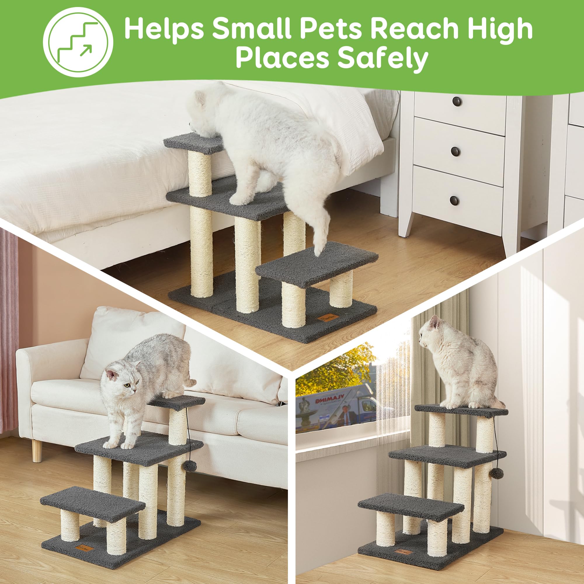 Foto 4 pulgar | Rascador De Escaleras Para Mascotas Y Gatos Pawque Para Camas Altas, 150 Libras - Venta Internacional.