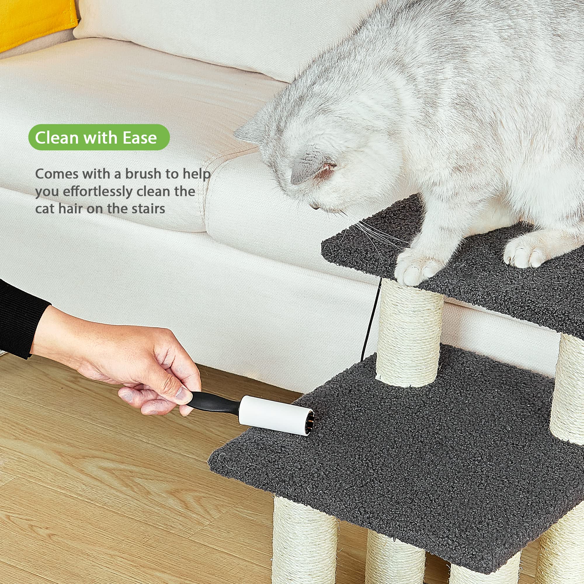 Foto 8 pulgar | Rascador De Escaleras Para Mascotas Y Gatos Pawque Para Camas Altas, 150 Libras - Venta Internacional.