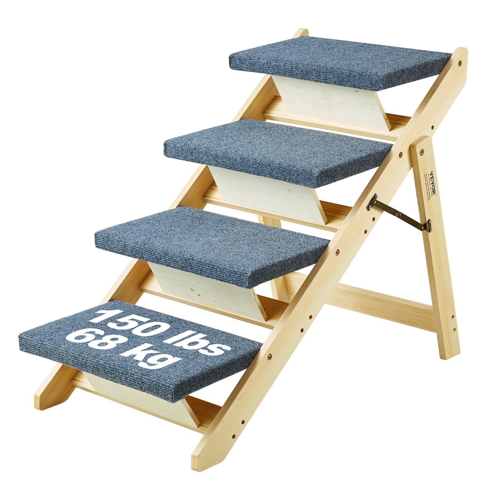 Foto 2 pulgar | Escaleras De Madera Para Mascotas Vevor 2 En 1 Plegables Para Pequeñas Y Medianas Lar - Venta Internacional.