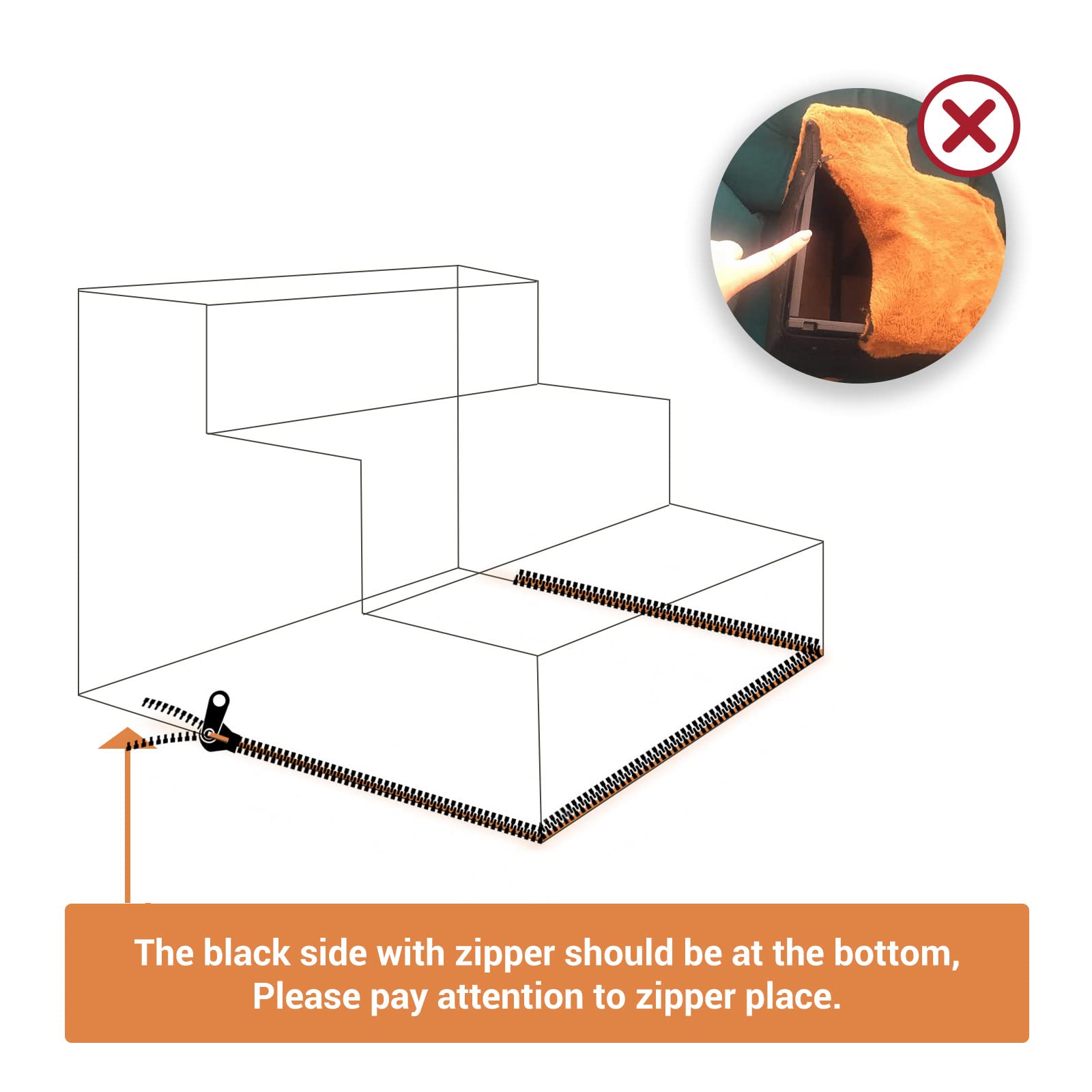 Foto 6 pulgar | Escaleras Para Perros, Para Cama Alta Y Sofá, Escalones Para Mascotas, Color Marrón - Venta Internacional.