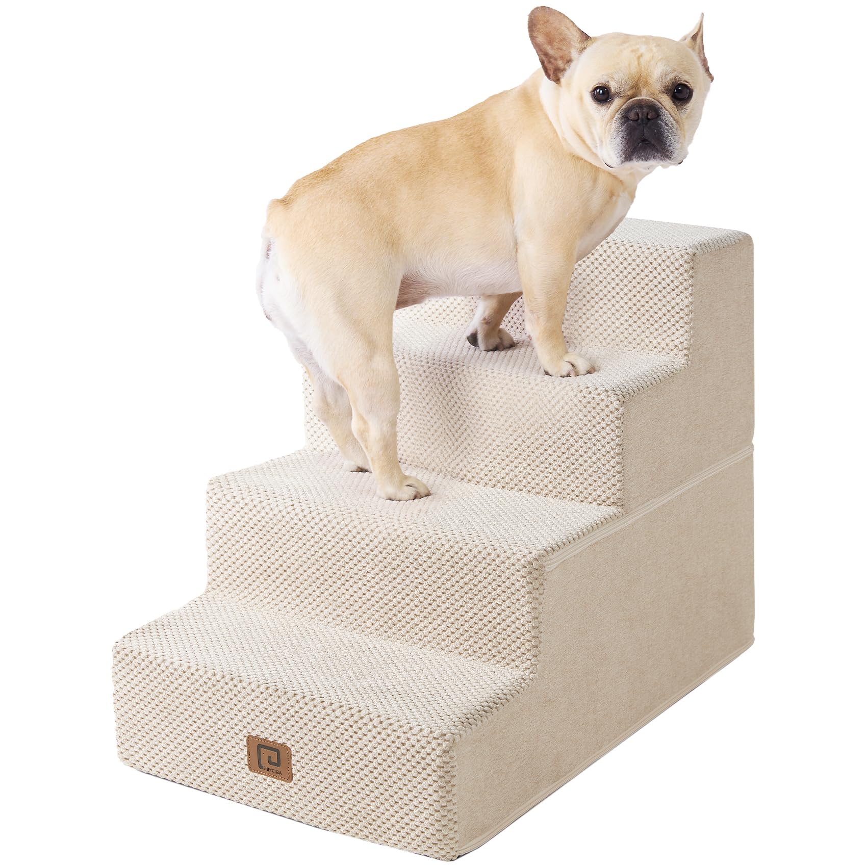 Foto 2 pulgar | Escalera Para Perros Eheyciga De 4 Peldaños Para Cama, 45 Cm De Altura, Antideslizante, Color Beige - Venta Internaci