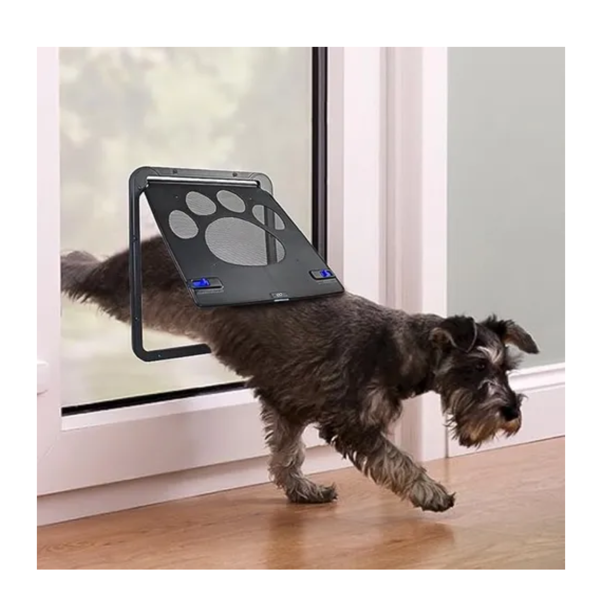 Foto 3 pulgar | Puerta Mascotas Perro Gatos Con Cerradura Y Pestillo 29x24cmeo Safe Imports Esi-20232 Gris