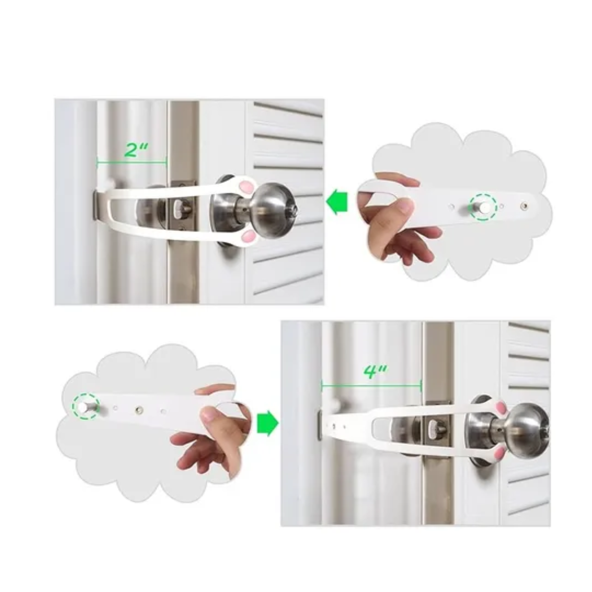 Foto 4 pulgar | Puerta Mascotas Perro Gatos Con Cerradura Y Pestillo 29x24cmeo Safe Imports Esi-20232 Gris