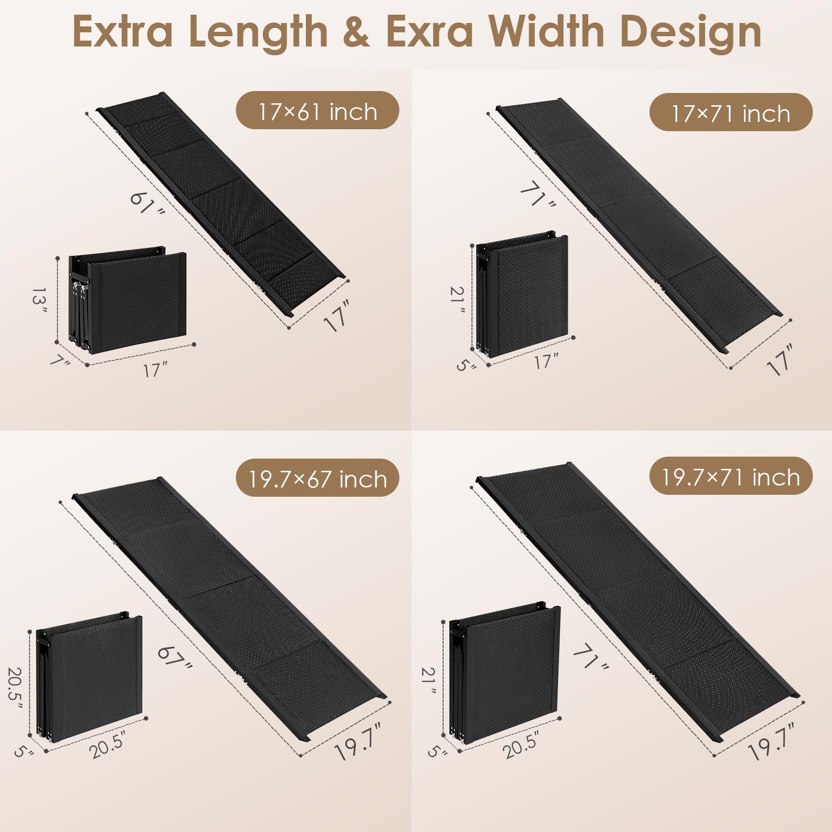 Foto 2 | Rampa Para Perros Eheyciga Para Coche  Suv Y Camión  180 X 50 Cm  68 Kg - Venta Internacional.