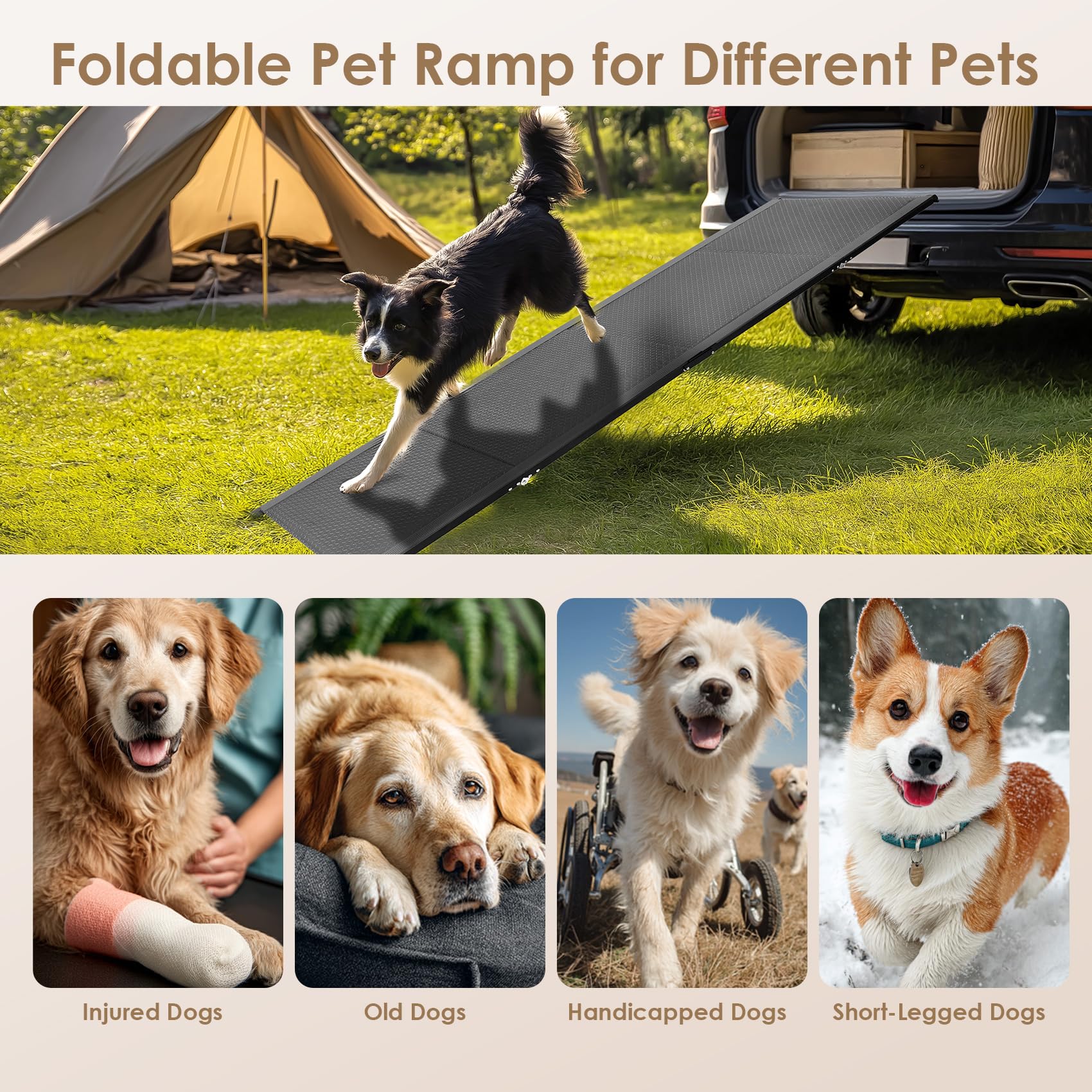 Foto 4 pulgar | Rampa Para Perros Eheyciga Para Coche  Suv Y Camión  180 X 50 Cm  68 Kg - Venta Internacional.