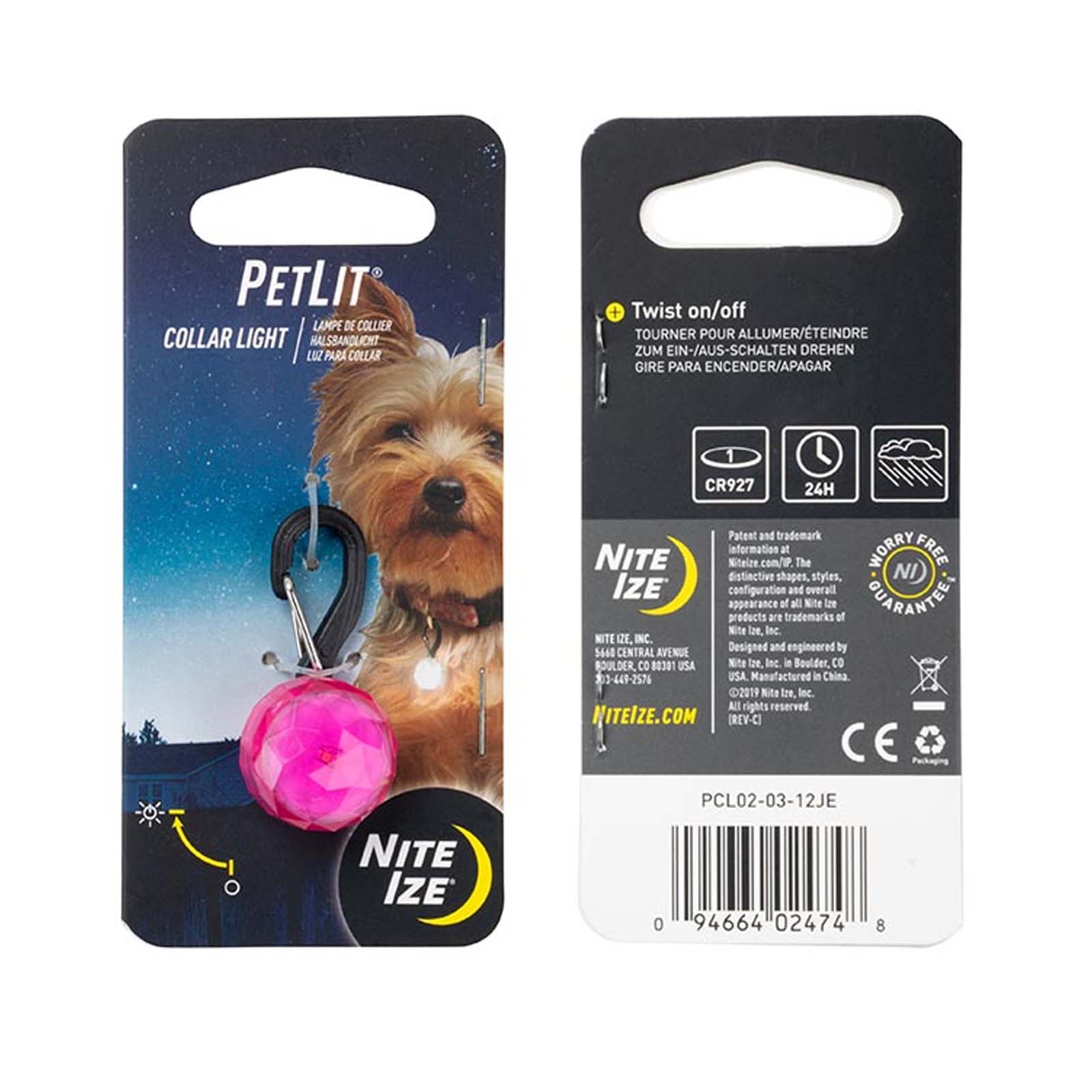 Foto 3 pulgar | Dije con Luz Led Nite Ize color Rosa para Collar de Mascota