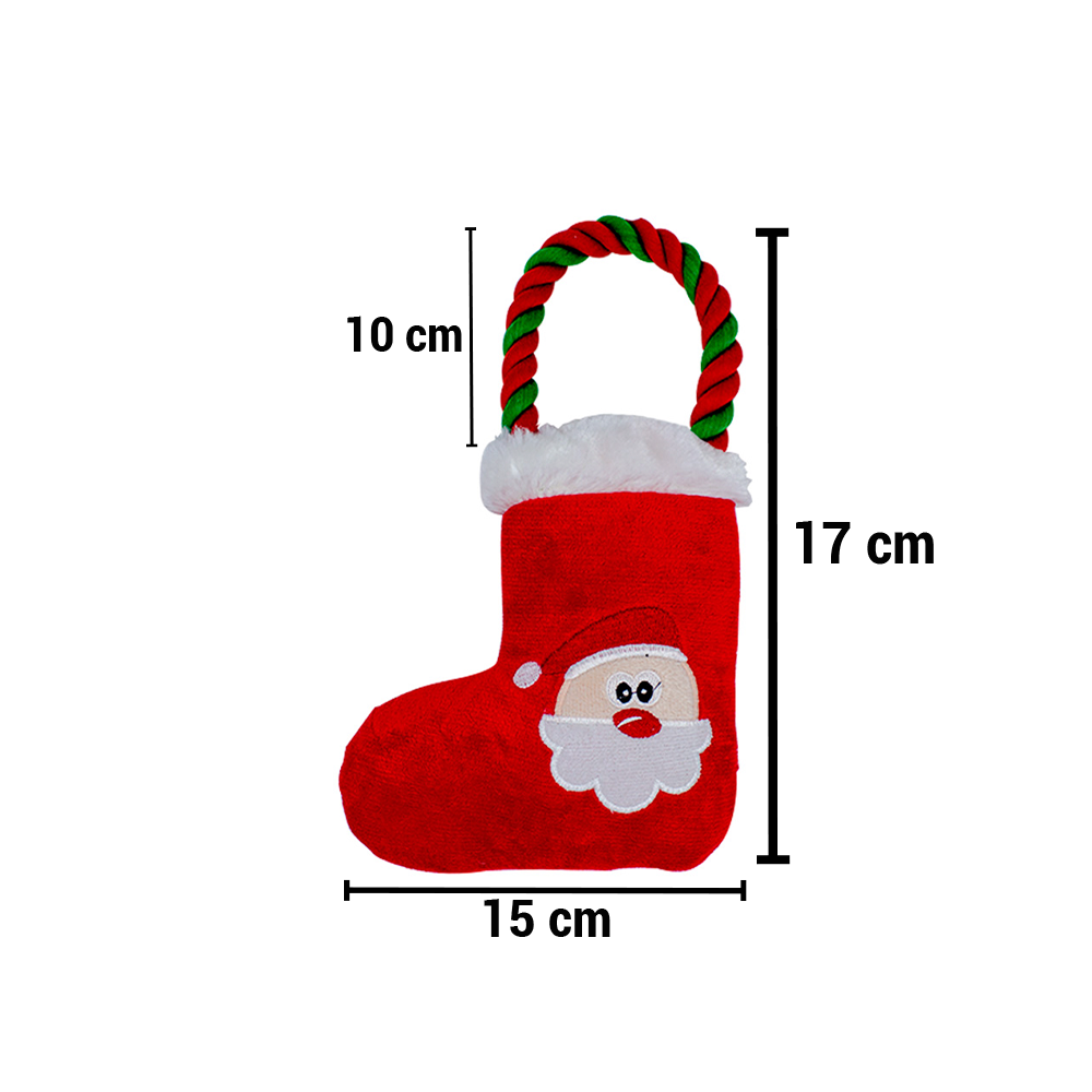 Foto 3 pulgar | Juguete para Mascotas de Figuras Navideñas Multicolor de Tela Suave Relleno Delcron