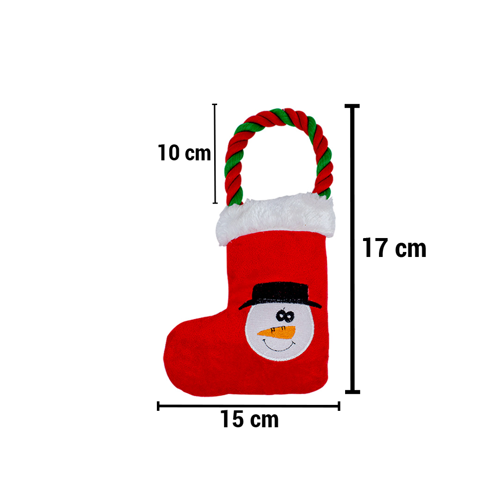 Foto 3 pulgar | Juguete para Mascotas de Figura Navideñas Multicolor de Tela Suave Relleno Delcron