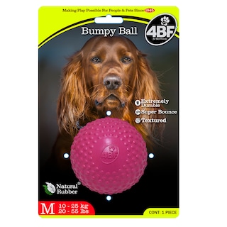 Foto 1 | Pelota con Bordes Estimulantes para Perro Bumby Ball Rosa Grande