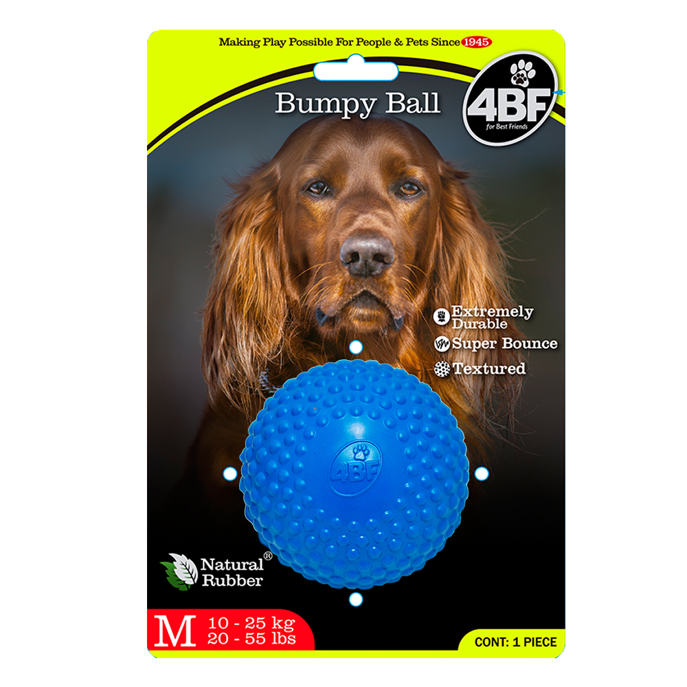 Foto 2 pulgar | Pelota con Bordes Estimulantes para Perro Bumby Ball Azul Grande