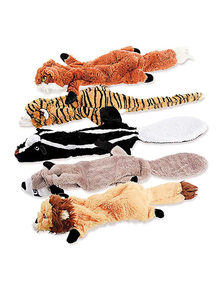 Foto 2 pulgar | Set de 5 Juguetes Wolfi Chillones de Peluche para Mascota