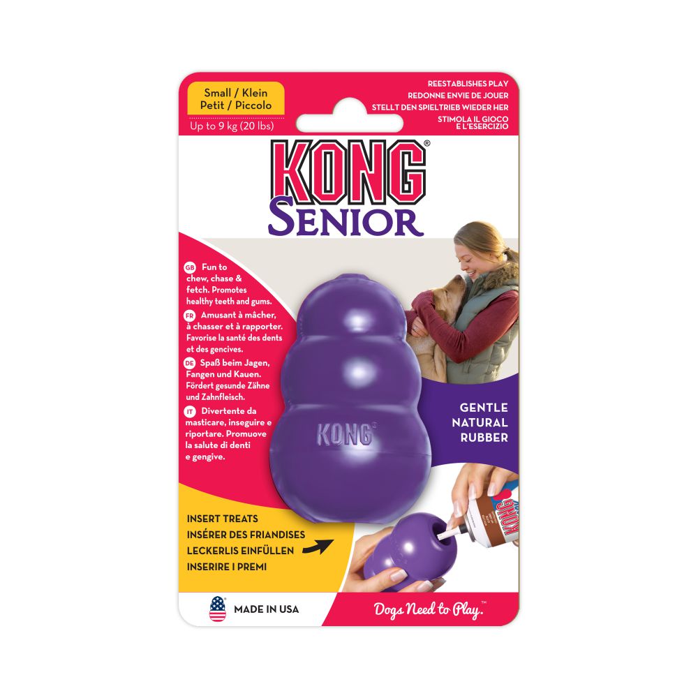 Juguete para Perro Kong Senior color Morado Tamaño Chico