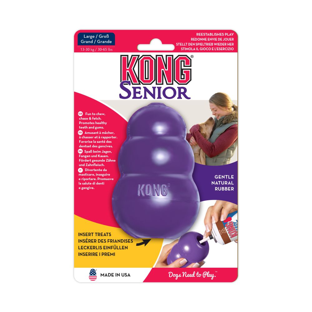 Juguete para Perro Kong Senior Grande color Morado