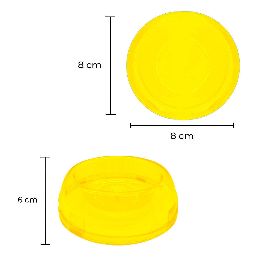 Foto 4 pulgar | Paquete de 3 Platos Tazón Chico Neón Vinil Traslúcido Ergonómico