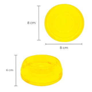 Foto 3 | Paquete de 3 Platos Tazón Chico Neón Vinil Traslúcido Ergonómico