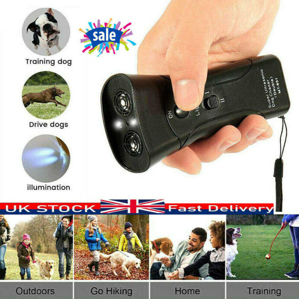 Repelente De Perros Petgentle Ultrasónico Antiladridos Con Luz Led - Venta Internacional.